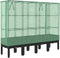 vidaXL - Plantenbak - verhoogd - met - kashoes - 160x40x140 - cm - rattanlook