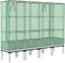 vidaXL - Plantenbak - verhoogd - met - kashoes - 160x40x140 - cm - rattanlook