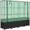 vidaXL - Plantenbak - verhoogd - met - kashoes - 160x40x153 - cm - rattanlook