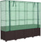 vidaXL - Plantenbak - verhoogd - met - kashoes - 160x40x153 - cm - rattanlook