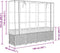 vidaXL - Plantenbak - verhoogd - met - kashoes - 160x40x153 - cm - rattanlook