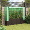 vidaXL - Plantenbak - verhoogd - met - kashoes - 160x40x153 - cm - rattanlook