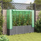 vidaXL - Plantenbak - verhoogd - met - kashoes - 160x40x153 - cm - rattanlook