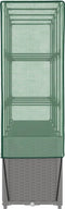 vidaXL - Plantenbak - verhoogd - met - kashoes - 160x40x153 - cm - rattanlook