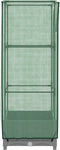 vidaXL - Plantenbak - verhoogd - met - kashoes - 40x40x123 - cm - rattanlook
