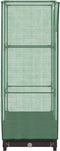 vidaXL - Plantenbak - verhoogd - met - kashoes - 40x40x123 - cm - rattanlook