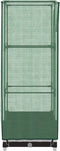 vidaXL - Plantenbak - verhoogd - met - kashoes - 40x40x123 - cm - rattanlook