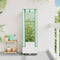 vidaXL - Plantenbak - verhoogd - met - kashoes - 40x40x139 - cm - rattanlook