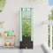 vidaXL - Plantenbak - verhoogd - met - kashoes - 40x40x139 - cm - rattanlook