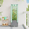 vidaXL - Plantenbak - verhoogd - met - kashoes - 40x40x139 - cm - rattanlook