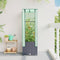 vidaXL - Plantenbak - verhoogd - met - kashoes - 40x40x139 - cm - rattanlook