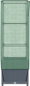 vidaXL - Plantenbak - verhoogd - met - kashoes - 40x40x139 - cm - rattanlook