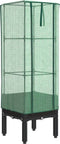 vidaXL - Plantenbak - verhoogd - met - kashoes - 40x40x140 - cm - rattanlook
