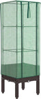 vidaXL - Plantenbak - verhoogd - met - kashoes - 40x40x140 - cm - rattanlook