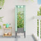 vidaXL - Plantenbak - verhoogd - met - kashoes - 40x40x140 - cm - rattanlook