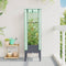 vidaXL - Plantenbak - verhoogd - met - kashoes - 40x40x140 - cm - rattanlook