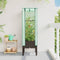 vidaXL - Plantenbak - verhoogd - met - kashoes - 40x40x140 - cm - rattanlook