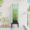 vidaXL - Plantenbak - verhoogd - met - kashoes - 40x40x140 - cm - rattanlook