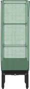 vidaXL - Plantenbak - verhoogd - met - kashoes - 40x40x140 - cm - rattanlook