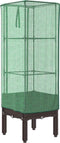 vidaXL - Plantenbak - verhoogd - met - kashoes - 40x40x140 - cm - rattanlook