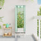 vidaXL - Plantenbak - verhoogd - met - kashoes - 40x40x140 - cm - rattanlook