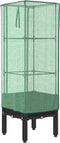vidaXL - Plantenbak - verhoogd - met - kashoes - 40x40x140 - cm - rattanlook