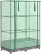 vidaXL - Plantenbak - verhoogd - met - kashoes - 80x40x123 - cm - rattanlook