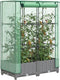 vidaXL - Plantenbak - verhoogd - met - kashoes - 80x40x123 - cm - rattanlook
