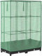 vidaXL - Plantenbak - verhoogd - met - kashoes - 80x40x123 - cm - rattanlook