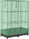 vidaXL - Plantenbak - verhoogd - met - kashoes - 80x40x123 - cm - rattanlook