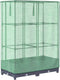 vidaXL - Plantenbak - verhoogd - met - kashoes - 80x40x123 - cm - rattanlook