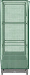 vidaXL - Plantenbak - verhoogd - met - kashoes - 80x40x123 - cm - rattanlook