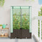 vidaXL - Plantenbak - verhoogd - met - kashoes - 80x40x138 - cm - rattanlook