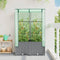 vidaXL - Plantenbak - verhoogd - met - kashoes - 80x40x138 - cm - rattanlook