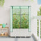 vidaXL - Plantenbak - verhoogd - met - kashoes - 80x40x138 - cm - rattanlook
