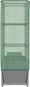 vidaXL - Plantenbak - verhoogd - met - kashoes - 80x40x138 - cm - rattanlook