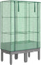 vidaXL - Plantenbak - verhoogd - met - kashoes - 80x40x140 - cm - rattanlook
