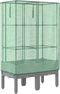 vidaXL - Plantenbak - verhoogd - met - kashoes - 80x40x140 - cm - rattanlook