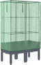 vidaXL - Plantenbak - verhoogd - met - kashoes - 80x40x140 - cm - rattanlook