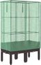 vidaXL - Plantenbak - verhoogd - met - kashoes - 80x40x140 - cm - rattanlook