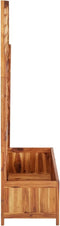 vidaXL - Plantenbak - verhoogd - met - latwerk - 85x38x150 - cm - massief - acaciahout
