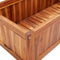 vidaXL - Plantenbak - verhoogd - met - latwerk - 85x38x150 - cm - massief - acaciahout