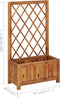 vidaXL - Plantenbak - verhoogd - met - latwerk - massief - acaciahout