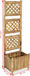 vidaXL - Plantenbak - verhoogd - met - rek - 40 - cm - bamboe