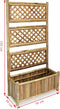 vidaXL - Plantenbak - verhoogd - met - rek - 70 - cm - bamboe