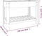 vidaXL - Plantenbak - verhoogd - met - schap - 100x50x75 - cm - HKC
