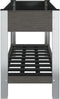 vidaXL - Plantenbak - verhoogd - met - schap - 100x50x75 - cm - HKC