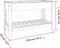vidaXL - Plantenbak - verhoogd - met - schap - 120x50x75 - cm - HKC - grijs