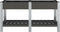 vidaXL - Plantenbak - verhoogd - met - schap - 150x50x75 - cm - HKC - grijs
