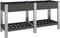 vidaXL - Plantenbak - verhoogd - met - schap - 150x50x75 - cm - HKC - grijs